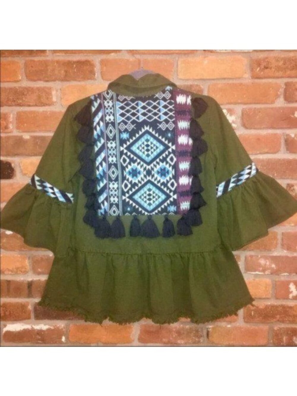 Anthropologie Beautiful Stories Olive Inika Utility Jacket Size XS